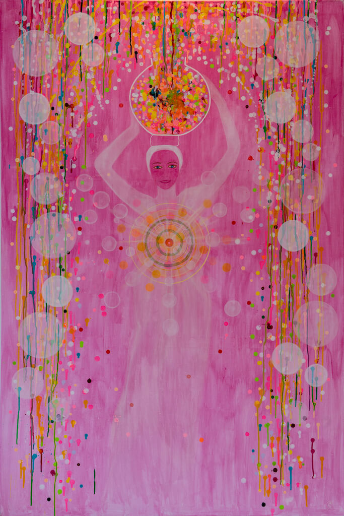 Home Through the Rain, maleri af Silke Roos