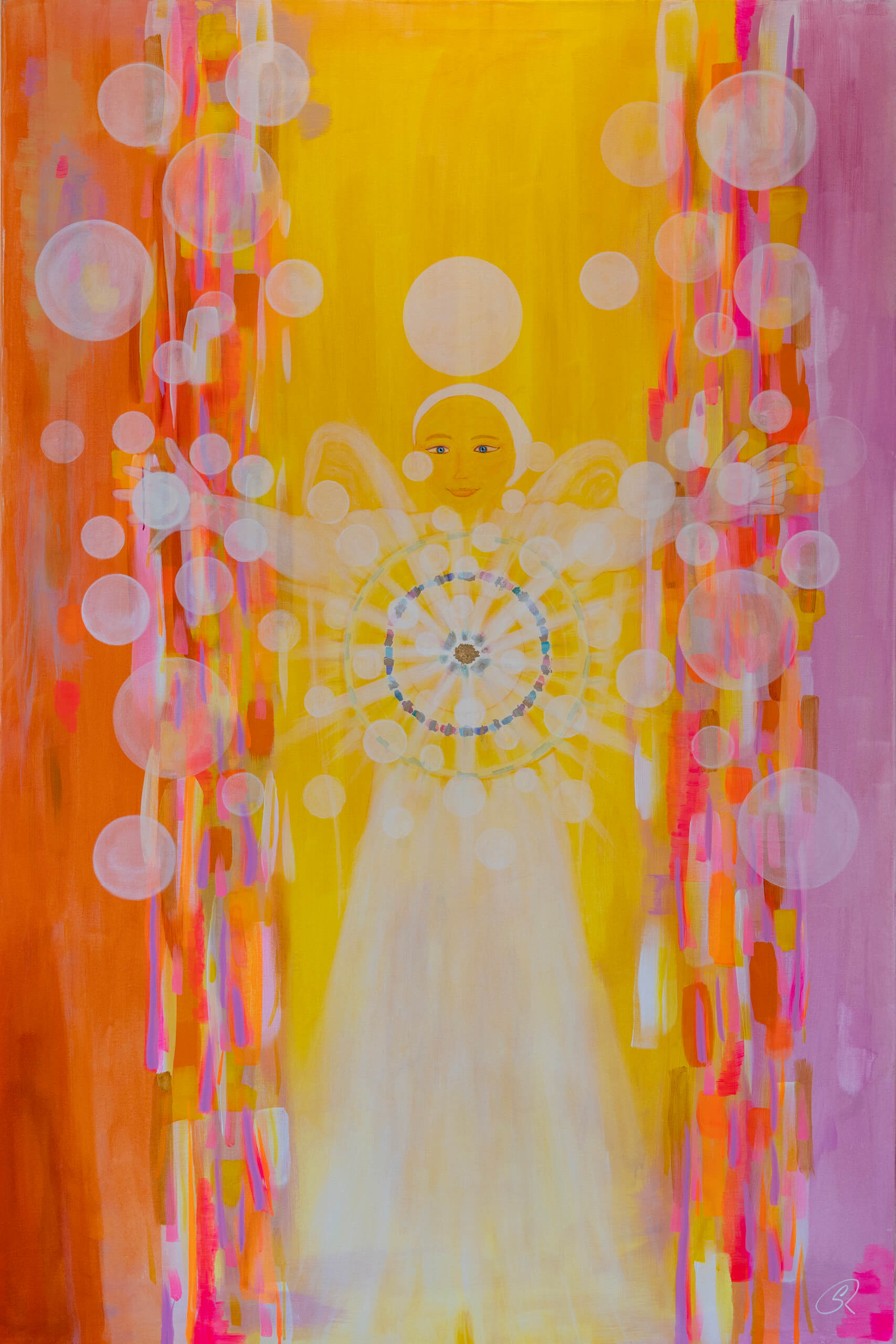 Sharing Light, maleri af Silke Roos