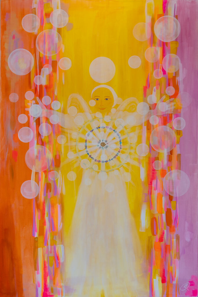 Sharing Light, maleri af Silke Roos